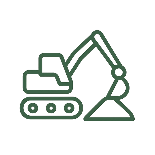 Grading equipment shaping a sloped residential lot for proper drainage in Arizona